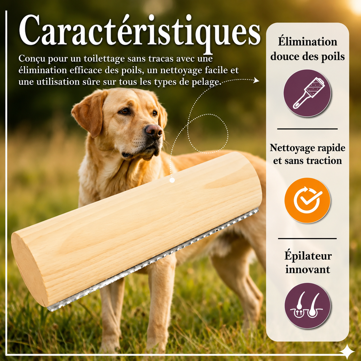 Brosse Clean'Poils™- Fini les poils partout
