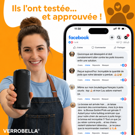 Brosse Sublim’Poils  – Un pelage propre, une maison nette