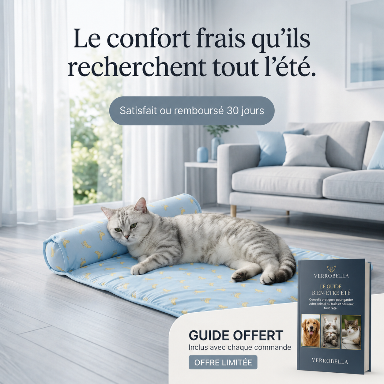 FraîchePatte™-Tapis rafraîchissant pour chiens et chats