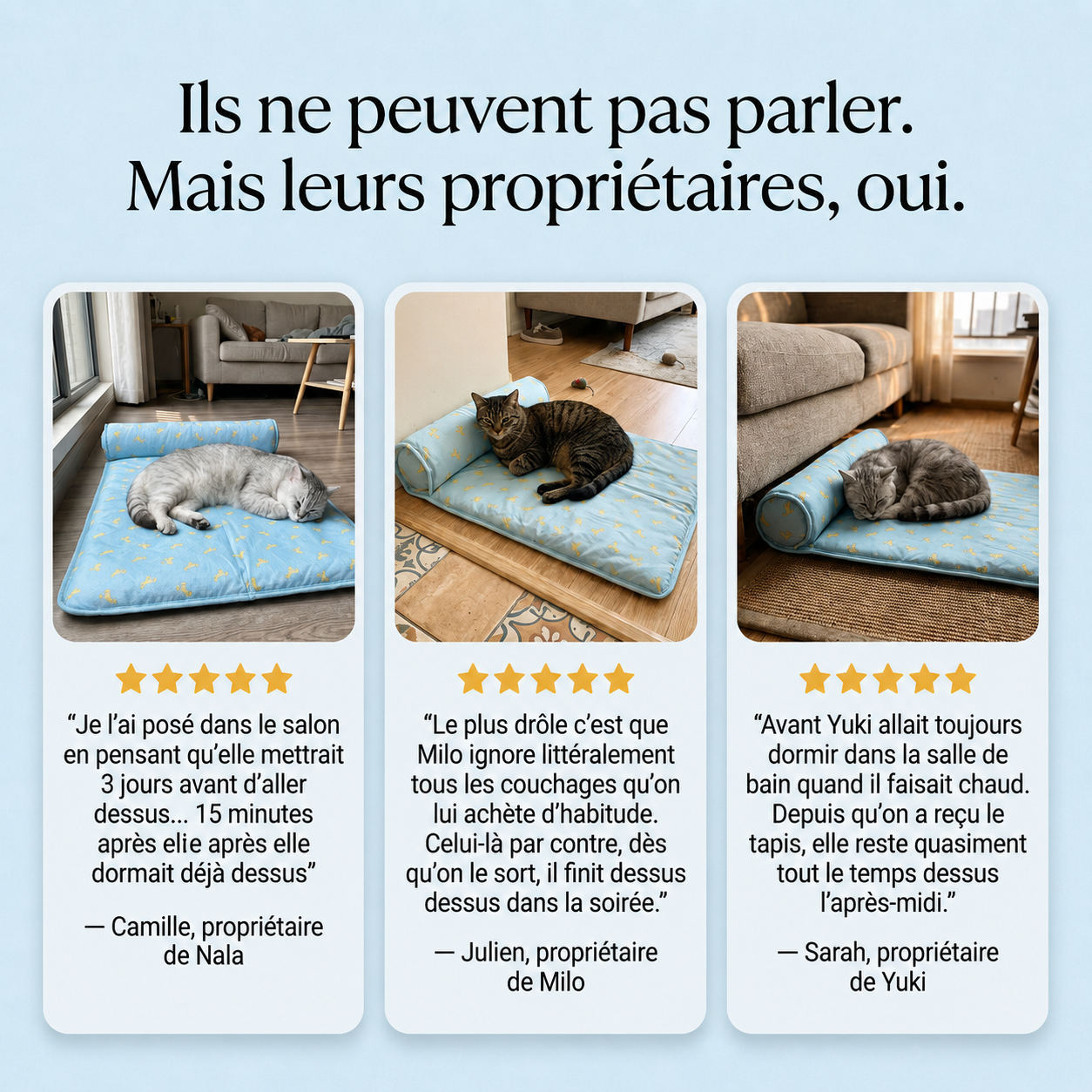 FraîchePatte™-Tapis rafraîchissant pour chiens et chats