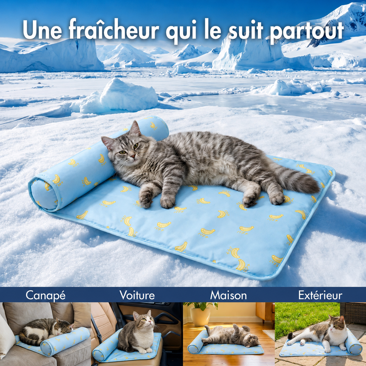 FraîchePatte™-Tapis rafraîchissant pour chiens et chats